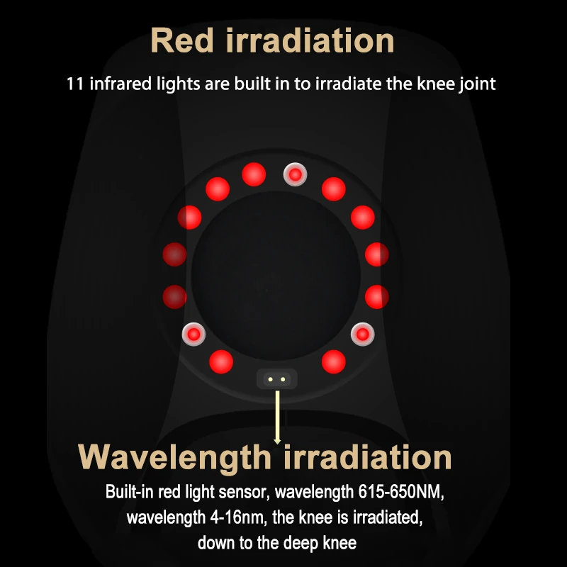 2024 New Products Smart Wireless Infrared Electric Heated Vibration Joint Shoulder Knee Massager For Arthritis Pain Relief