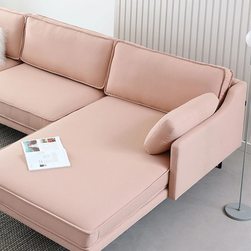 
Custom modern L shape chaise lounge sofa set 1059 