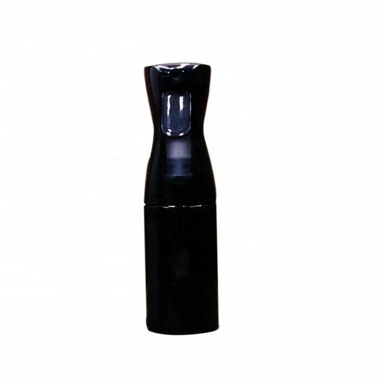 High end hair spray continuous bottle mist 160ml black trigger