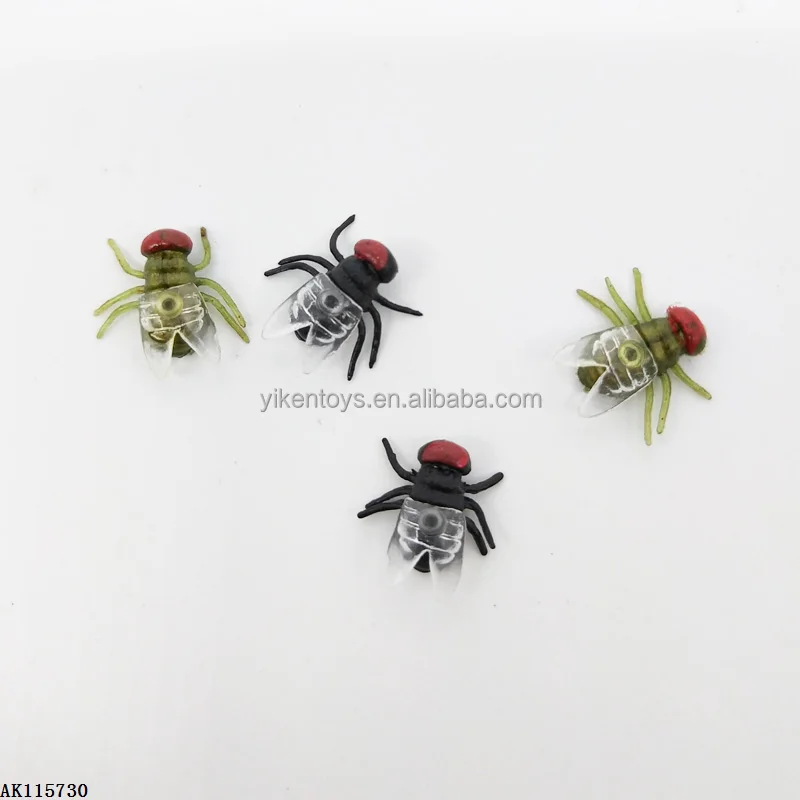 PVC Fly Plastic Bug Toy  Plastic Flies Small Flies Joke Toys Magic Trick Jokes Toys Halloween Gag Joke Gifts Sets
