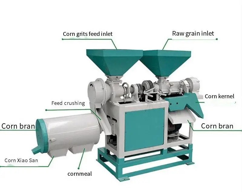 Diesel Engine And Electric Corn Maize Grits Making Machine Maize Flour Milling Machine Mill