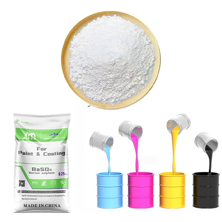 Barite Powder BaSO4 Precipitated Barium Sulphate Nano 98% Paint Powder