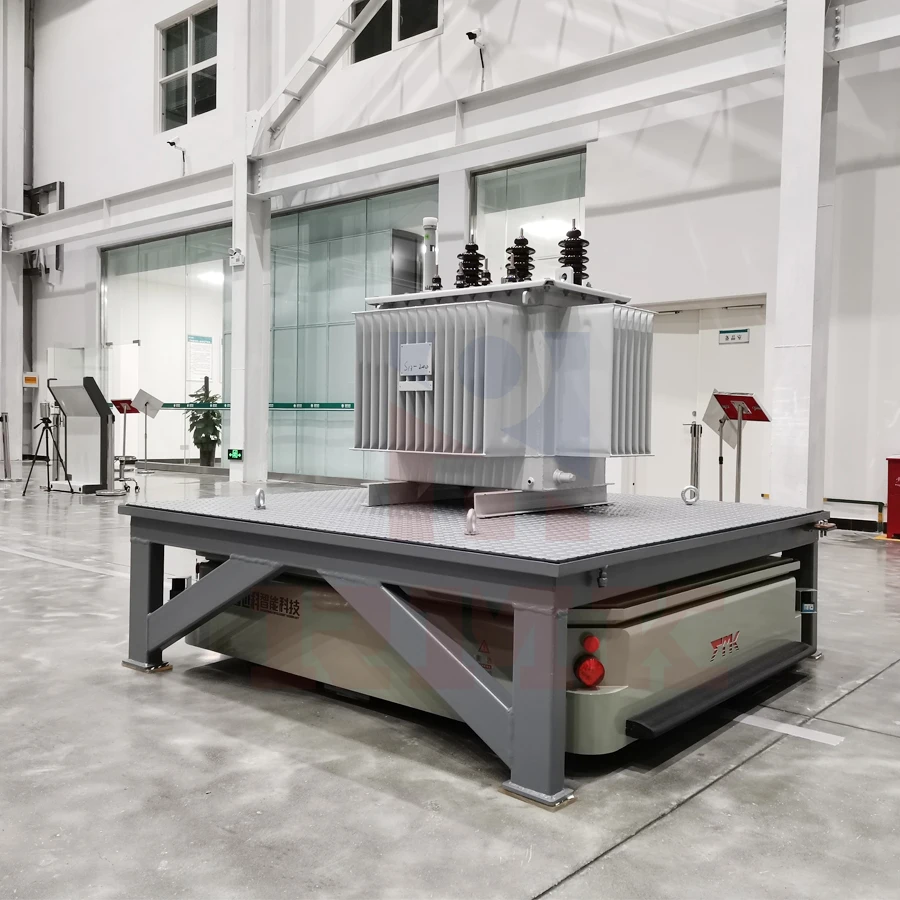 Customized battery powered Lifting hydraulic system trackless transfer car Automatic material Transport -agvs