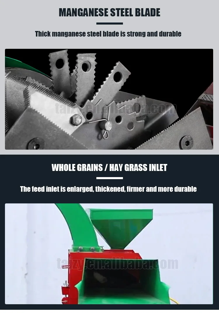 Agricultural machinery grass chopper hay cutting machine mesin chopper rumput