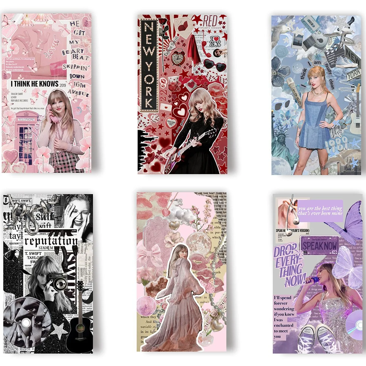 Wholesale Price Custom Design Handmade papercraft  Singer Music Pop Poster aesthetic wall collage prints