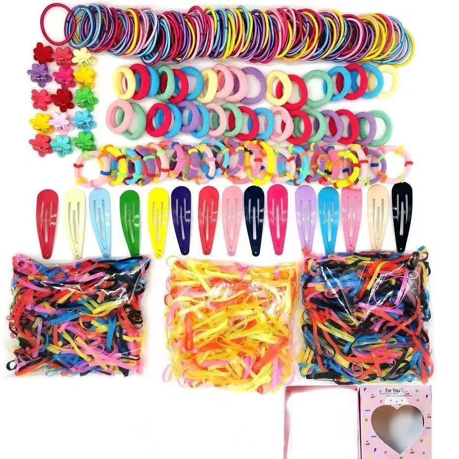 Factory Wholesale Rubber Band Combination Set Bulk Children Hair Accessories Set For Girl Gift