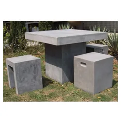 High quality concrete table comfortable durable garden furniture set