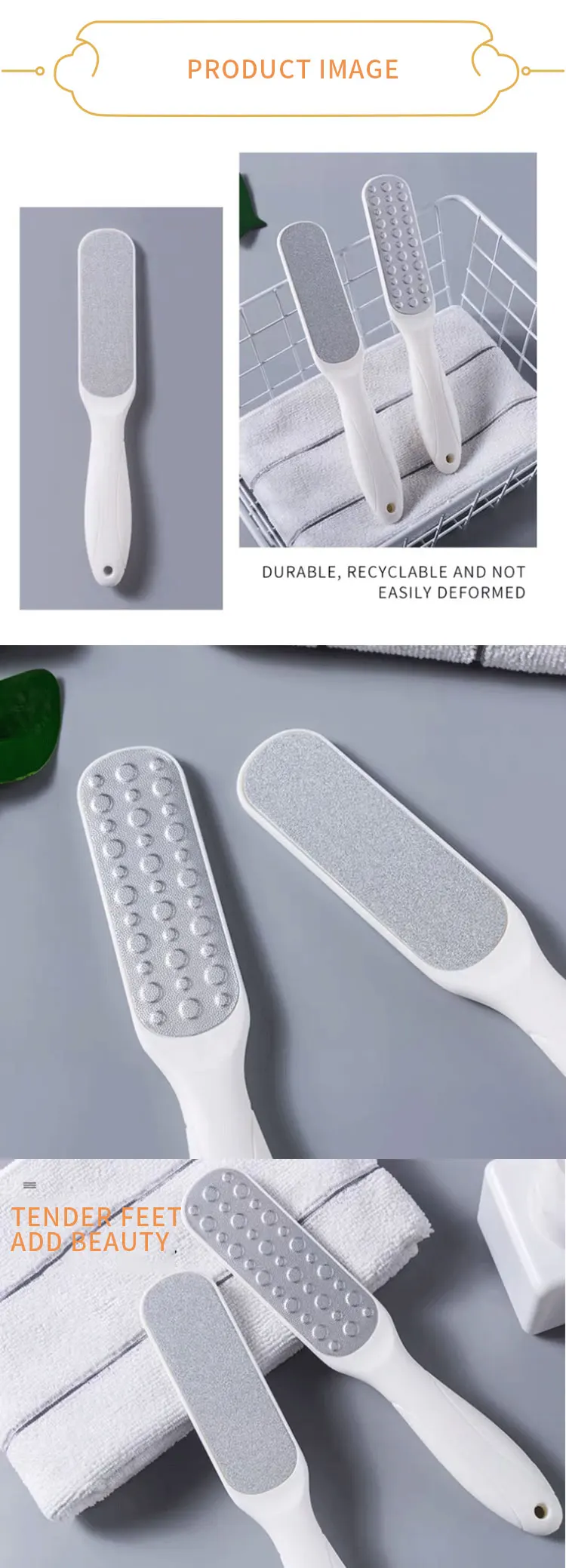 private label professional stainless steel feet fools grinder pedicure foot file  for dead skin