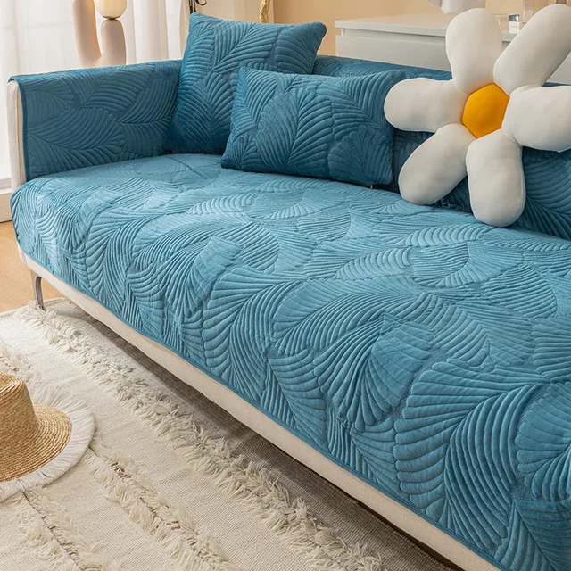 Hot sale sofa seat cover l shaped sofa cover set 6 seater 4 replacement slipcover elastic stretch velvet sofa cover 3 seats