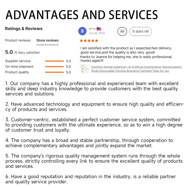 Plastic Pig Semen Vas Deferens Disposable Sow Semen Catheter Artificial Insemination Sponge Catheter With End Plug