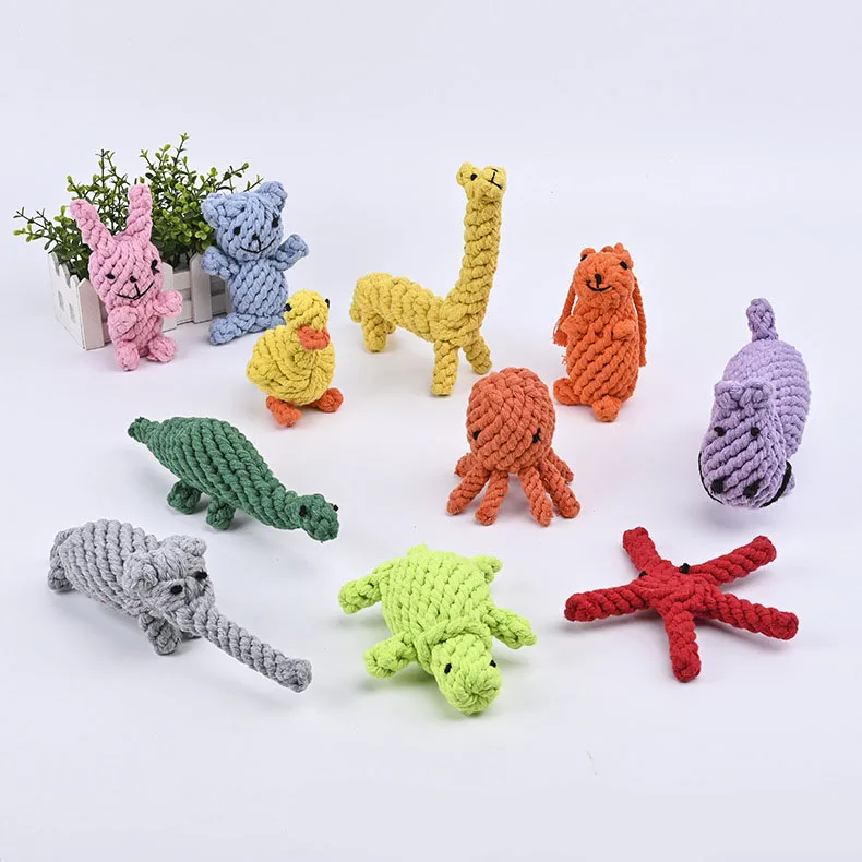2022 Wholesale Eco Friendly Pet Supplies Interactive Toy Cotton Rope Dog Pet Chew Toys Juguete para Mascotas