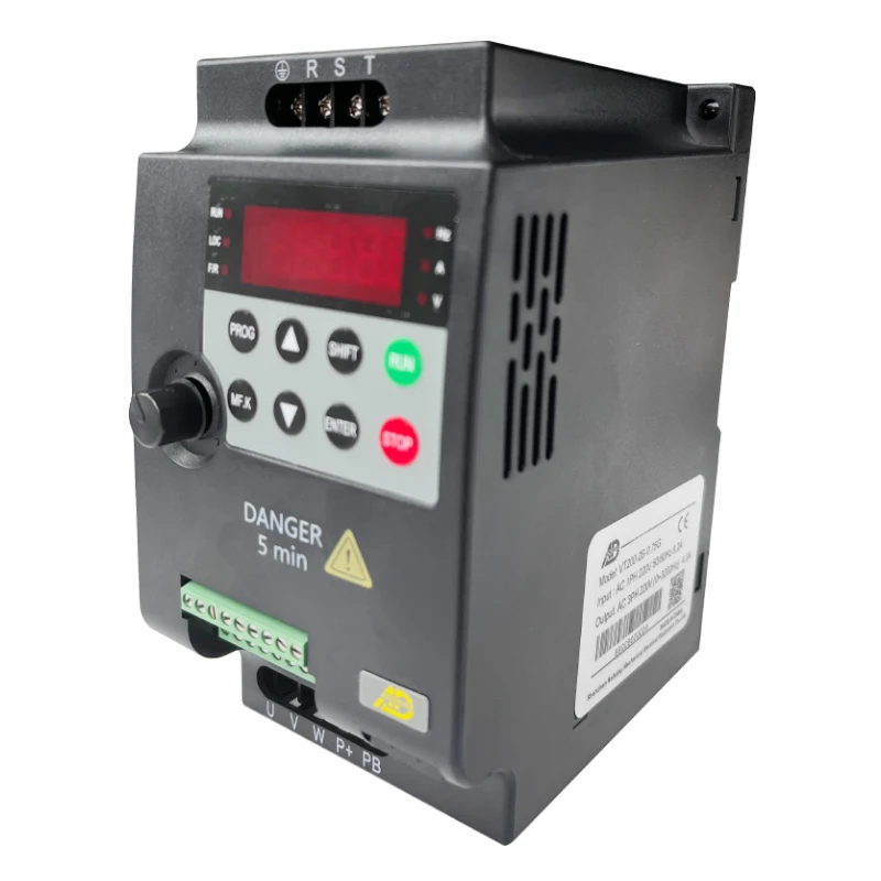 4KW VFD 220V 380V Single Three Phase Frequency Inverter 0.4kw to 15kw Constant Torque Frequency Converter For Package machine