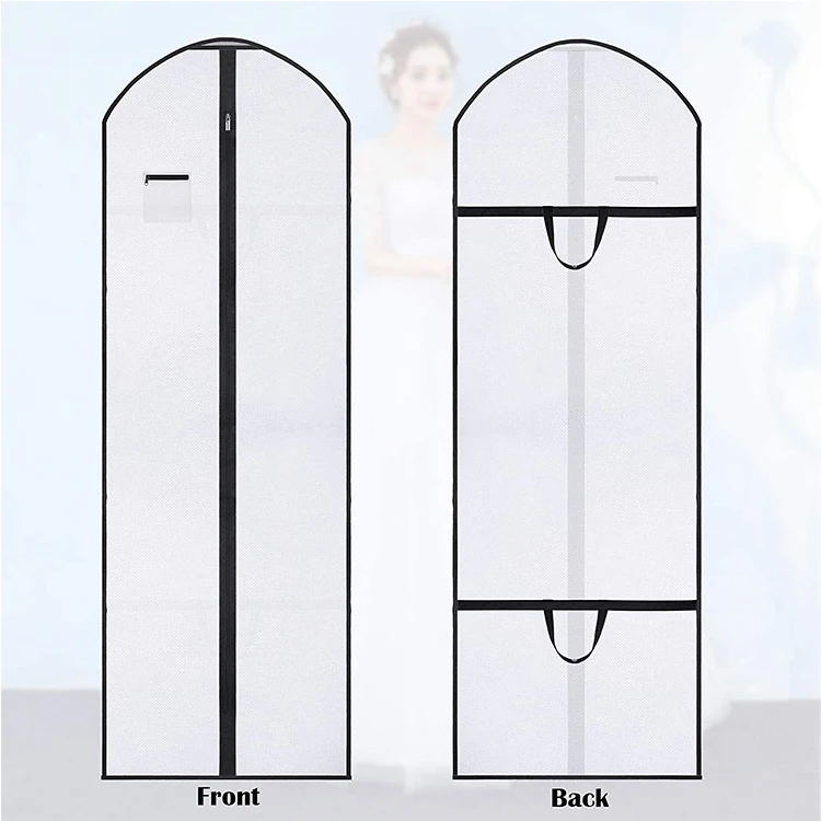 Promotional reusable eco friendly suit cover non-woven garment bag wedding dresses