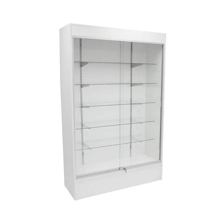 Изготовление на заказ вертикальное закаленное МДФ деревянное Безрамное сувенирное стеклянное трофей настенное стекло витрина