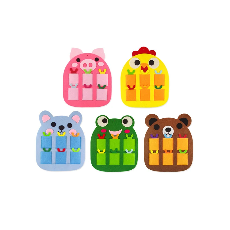 
Big Cartoon Animal Nonwoven Felt Cloth Fabric Teaching Toy For Children Early Learning Educational Tools 