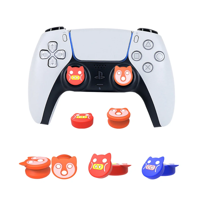 PS4 PS5 Thumb Grip c a ps для XBOXONE Playstation4 NS Switch Pro контроллер Джойстик C p силиконовый резиновый индивидуальный
