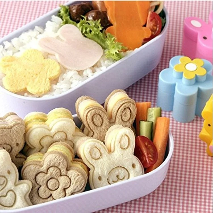 Buy Sandwich Cookie Cutters Set Bread Cookie Cutter Molds Plastic Biscuit Cutters