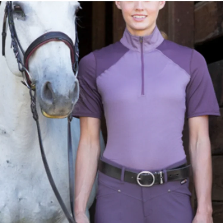 Oem Customized Women Fashion Cool Purple Graphic Print Cotton Plain 100% Short Sleeve T Shirt