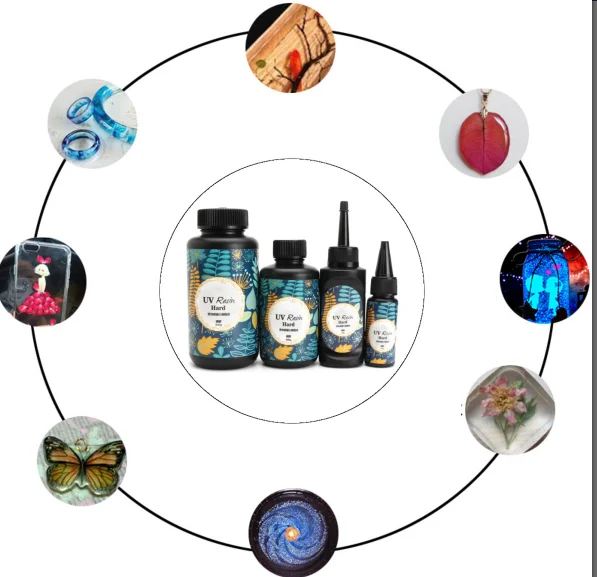 UV Resin Hard Ultraviolet Solar Sunlight Curing Cure Activated Crystal Glue