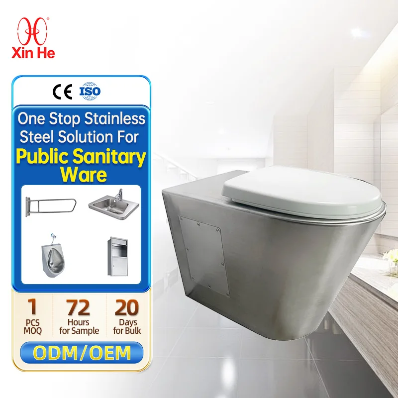 ODM Classic	Designed Floor Mounted Oval Complete S-trap Pooping Stainless Steel Toilet Bowl with covers