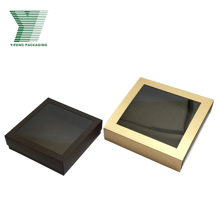 High Quality Custom Design Wedding Sweet Candy Paper Packaging Box Handmade Truffle Chocolate with Pvc