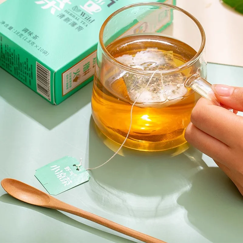 100% Pure Natural Flavor Chinese Herbal Tea Bags Organic Spearmint & Peppermint Mint Tea