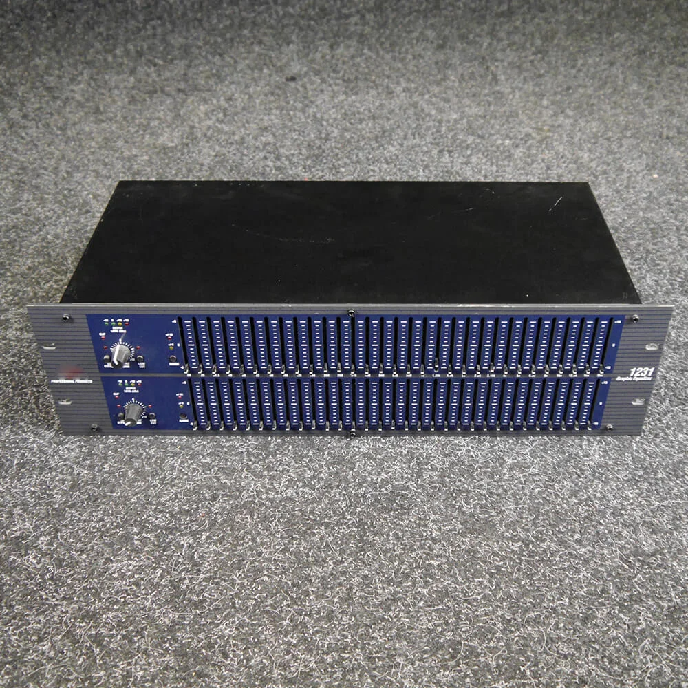 Dbx 1231 Dual Channel 3U 31 Band Karaoke 1231 Audio Peripheral Equalizer Dbx1231 for Audio Equipment System