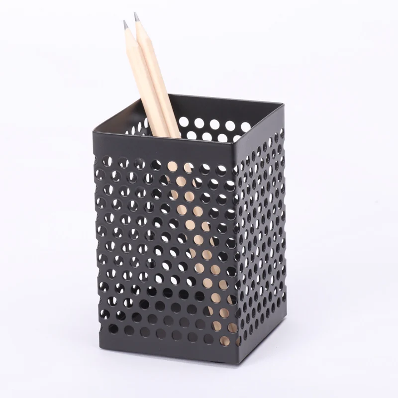 Stationery wideny different types of metal pencil holder for desk
