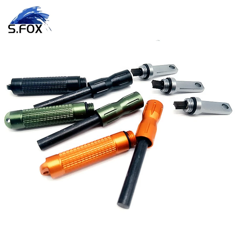Aluminum Shell Multi Color Replaceable Mischmetal Flint Fire Starter