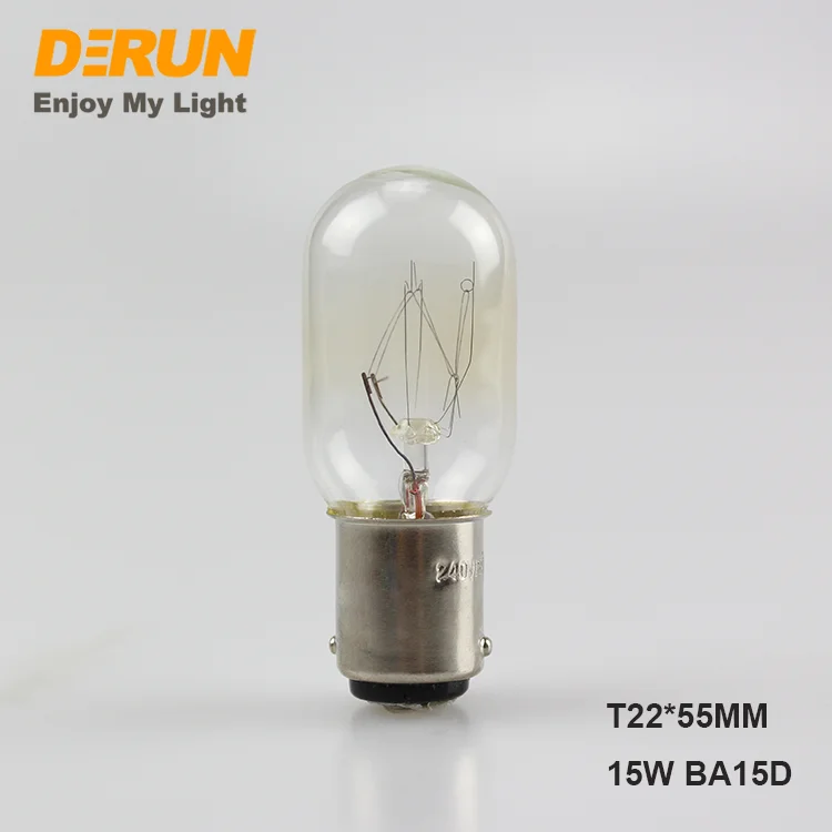 Factory BA15D Incandescent Bulb T20 T25 10W 15W Mini Incandescent Vintage Warm White Light Standing Lamp