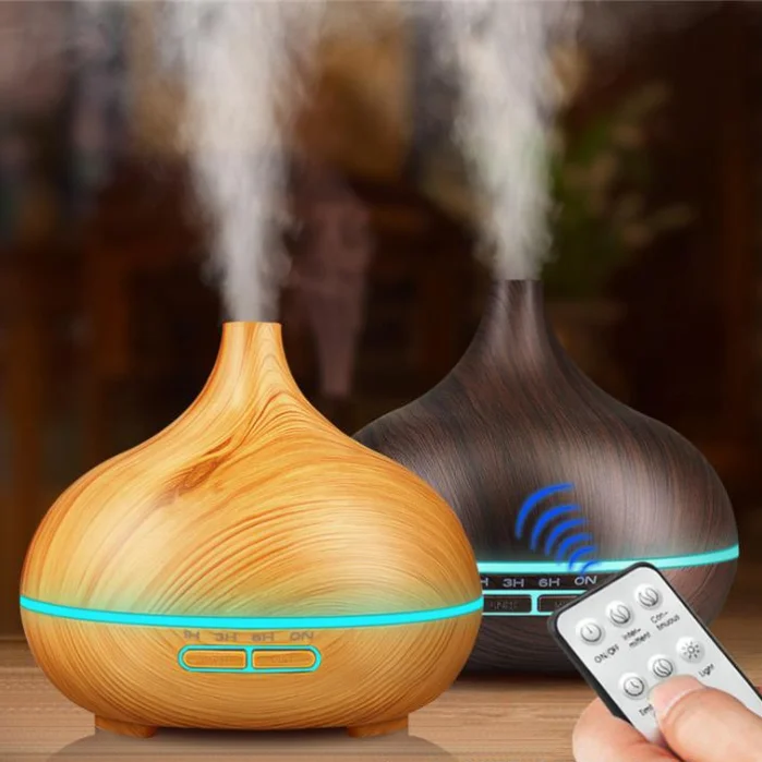 550ml Electric Ultrasonic cool Mist Maker for Home with Remote Control Air Humidifier Essential Oil Diffuser