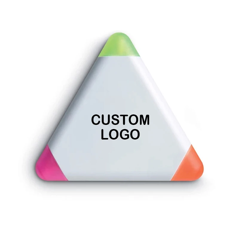 Wholesale Promotional Gift Plastic Multicolor Non-toxic Marker Highlighter Customized Logo Sharpie Marker Highlighter Marker Pen