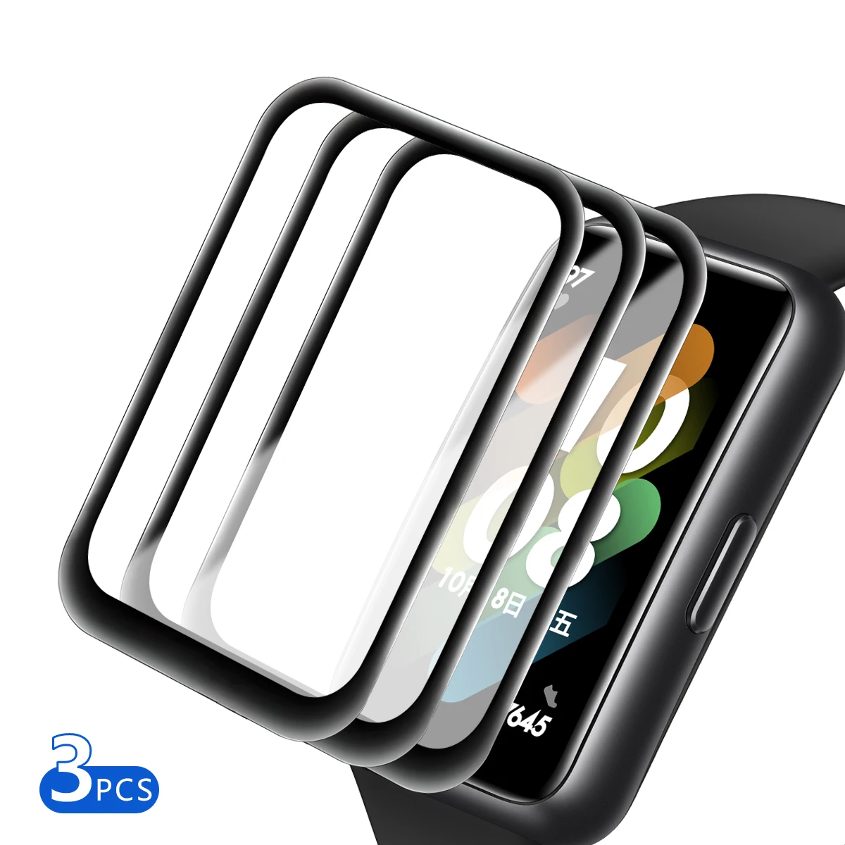 5D Protective Film for Samsung Galaxy Fit 3 Screen Protector Anti-scratch for Galaxy Fit3 Smartwatch Protector Not Glass