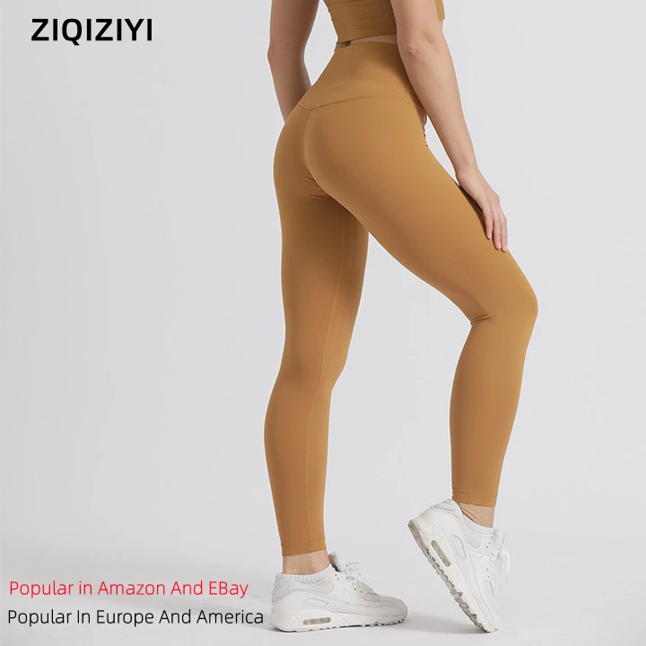 Custom Logo Buttery Soft High Waisted Yoga Leggings Women Tight Pants For Athletic Running Leggings