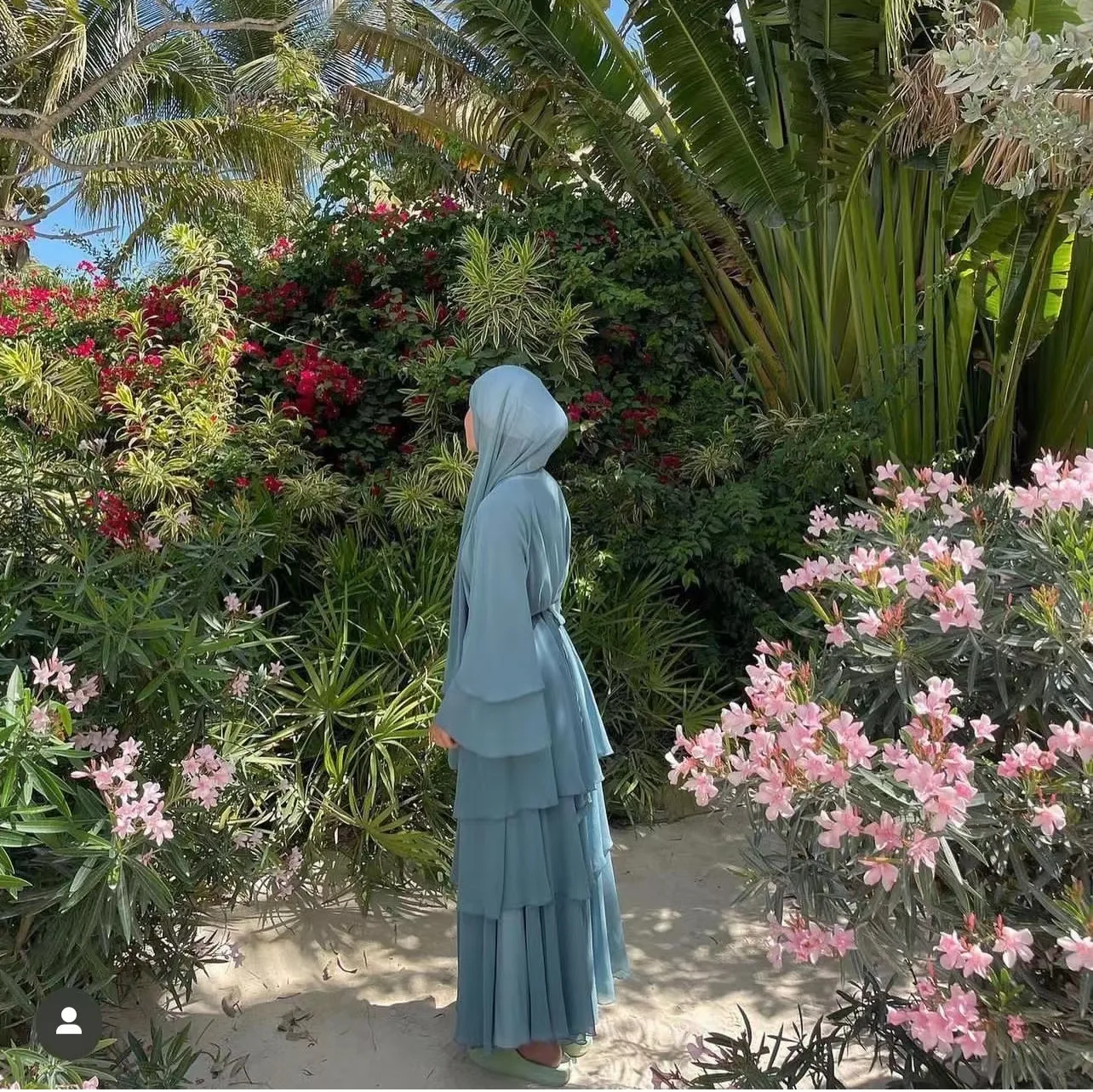 White Black 3 Layer Chiffon Open Front Abaya With Scarf Eid Abaya Dubai Turkey Islamic Clothing Abaya Women Muslim Dress