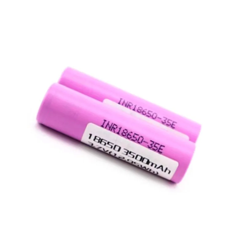 Высокая емкость 18650 35E 3500mAh 3 7 v перезаряжаемые литий-ионные аккумуляторные батареи лодки электромобили подводные Солнечная INR