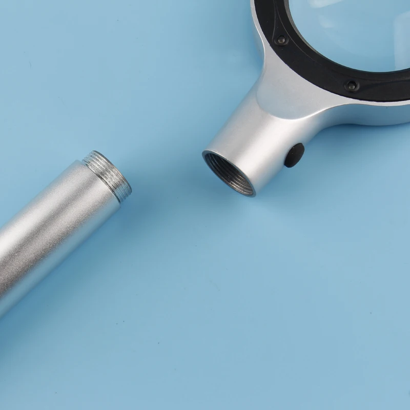 TH-8010 Zinc Alloy With Chrome Plating 8 LED Lights Reading Magnifying Glass Lens handheld magnifier