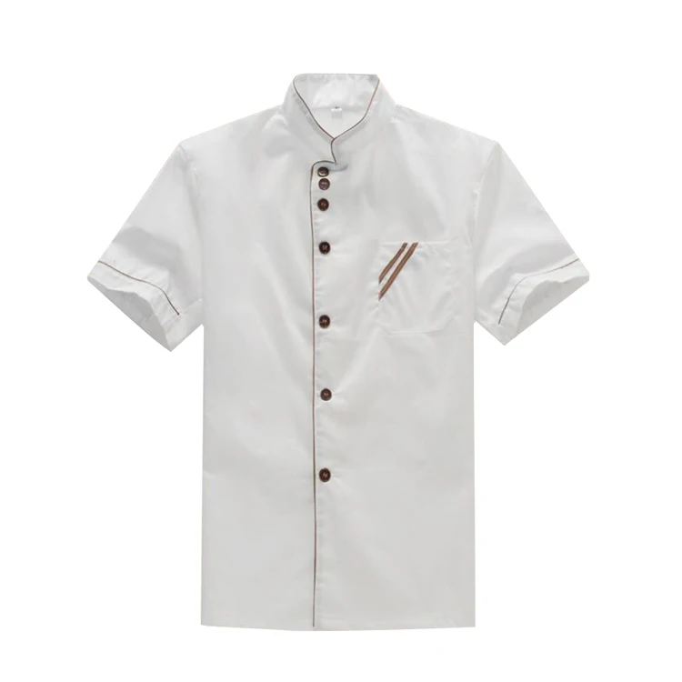 Custom Color Professional Restaurant Chef Uniform Button Wholesale Unisex Design Chef Jacket Workwear