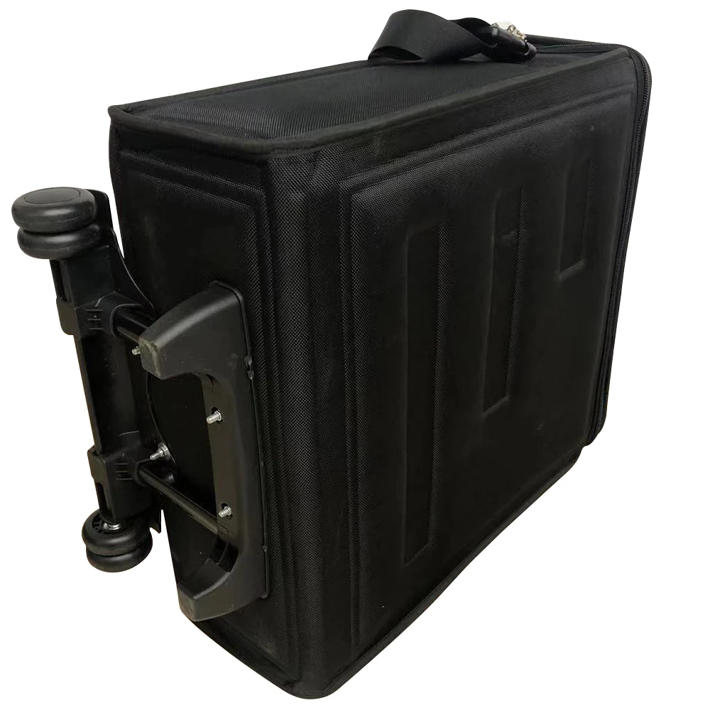 Shinetai No MOQ Black EVA 108 Slots Optical Trays Bag Sunglasses Wheel Luggage Glasses Eyewear Suitcase