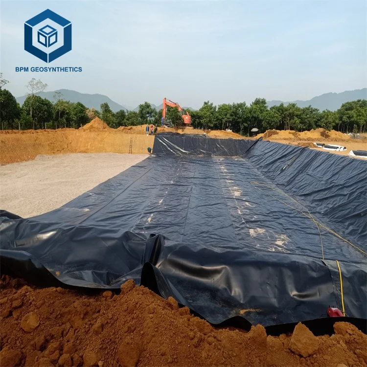 Sanitary Landfill Water Containment Plastic Sheet HDPE Liner for Mining Project in Kenya