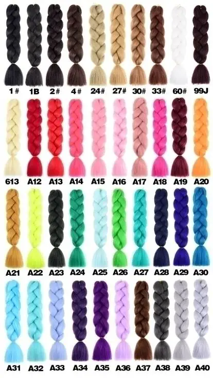 
3 pieces for $1Jumbo Braid Ombre Expression Braids African Extension Crochet Curly Synthetic Braiding Hair 