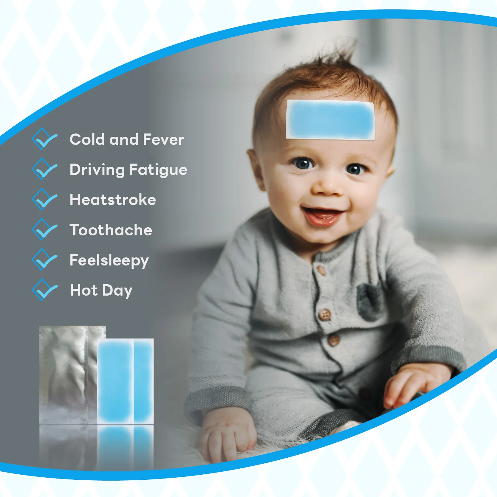 Kids Cooling Patch  Cool Pads for Kids Fever