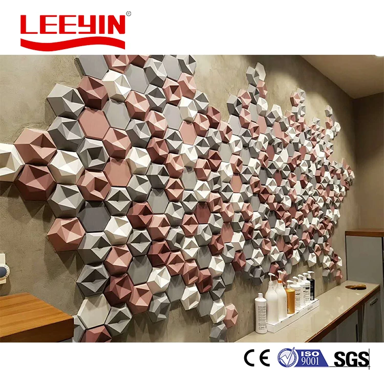  Leeyin кинотеатр под заказ 3D внутренняя звукоизоляция ПЭТ акустическая панель офисная