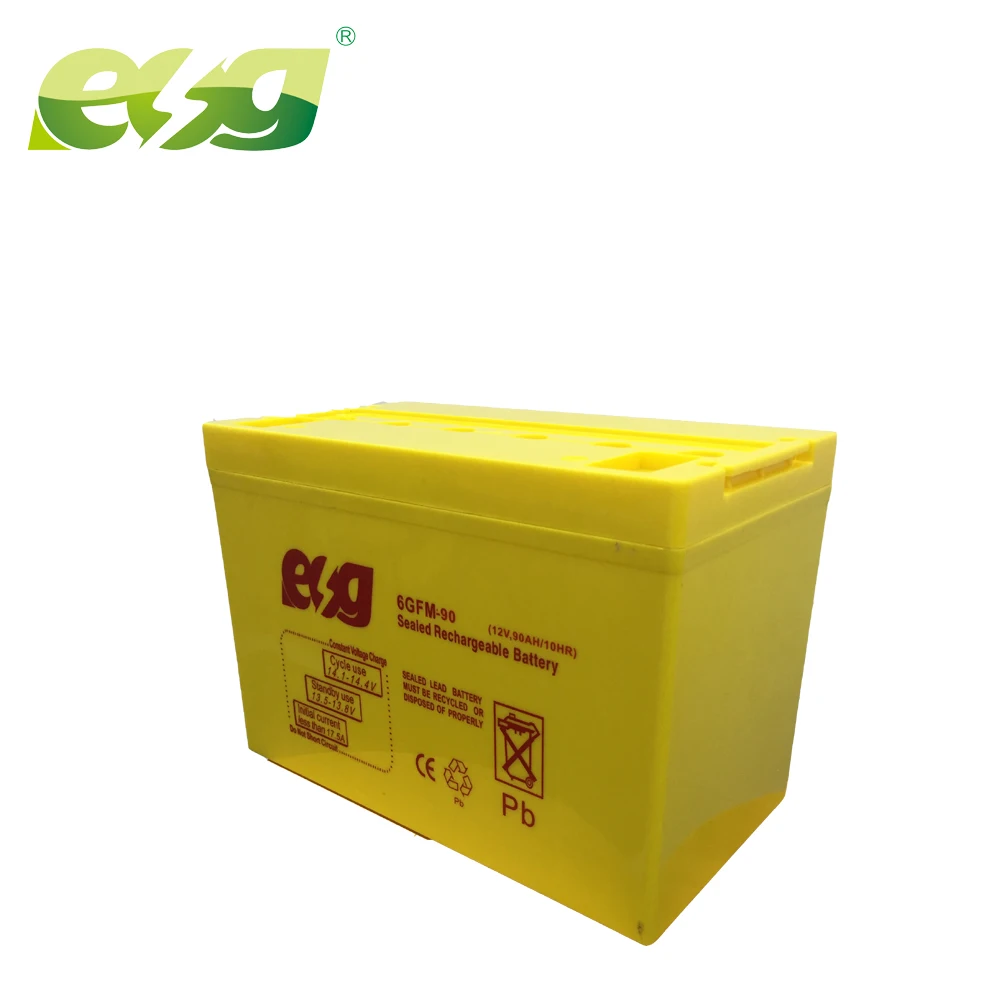 ESG CHINA Wholesale Competitive price 12v 90AH 100AH 120AH 250AH SMF UPS AGM Solar Storage Battery