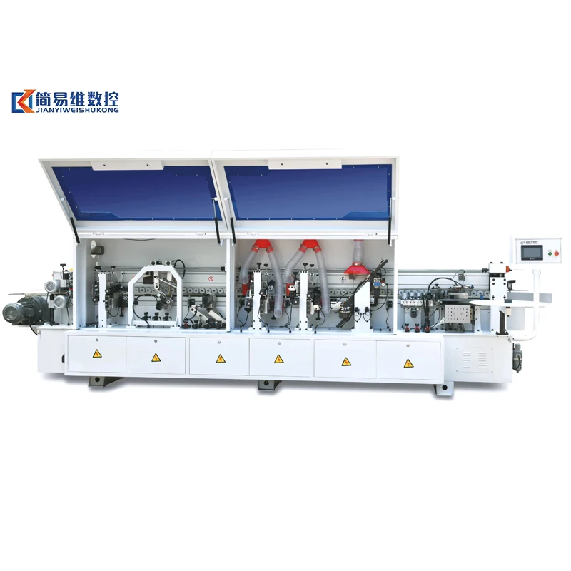 JYW-803D-2 New PVC Edge Banding Machine MDF Production Wood-Based Panels Gluing Machinery PLC Motor Plywood Woodworking