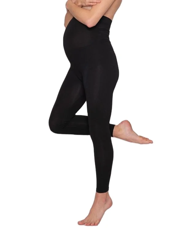 OEM ODM Nylon Highly Support Pregnant underwear  Seamless Over Bump Maternity Leggings
