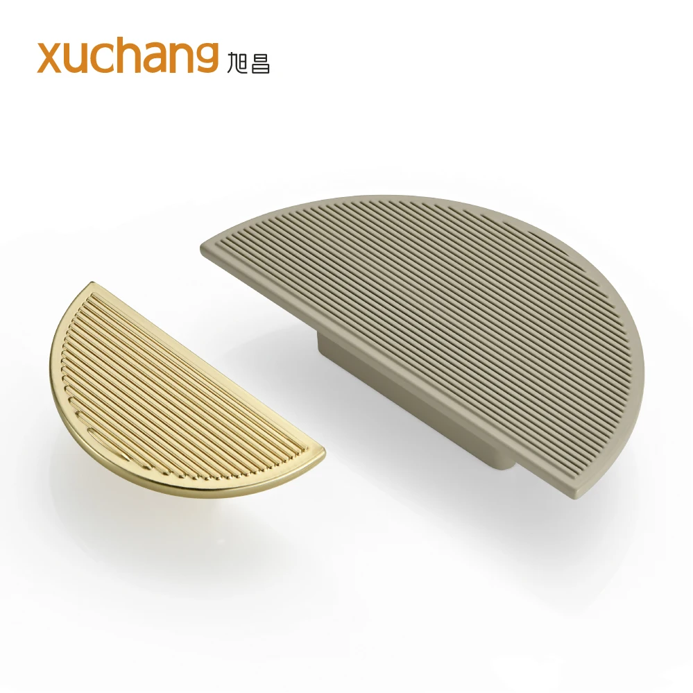 Chinese Style Half Round Zinc Alloy Solid Drawer Handle 64mm Home Decor Furniture Handle