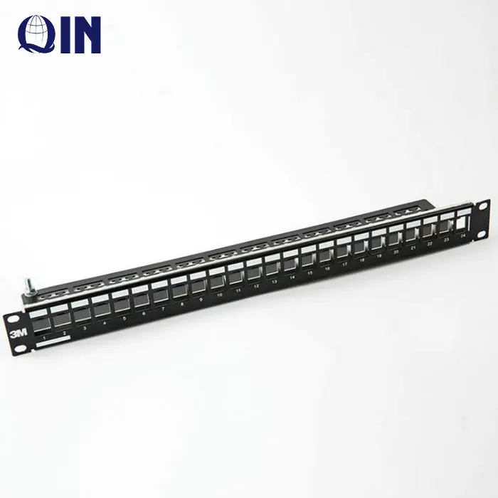 Factory wholesale 3M Brand RJ45 CAT6 UTP 24 Ports Patch Panel