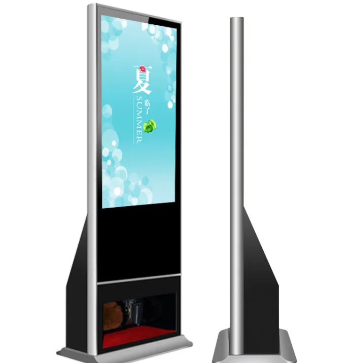 55 65 Inch 1080p Digital Signage Standing Advertising Display Digital Signage Kiosk Totem Waterproof Touch Lcd Display Screen