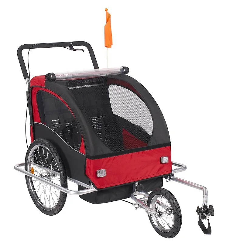 
New 2 in 1 Pet Bicycle Bike TRAILER, large foldable bicycle pet trailer with en certificate 